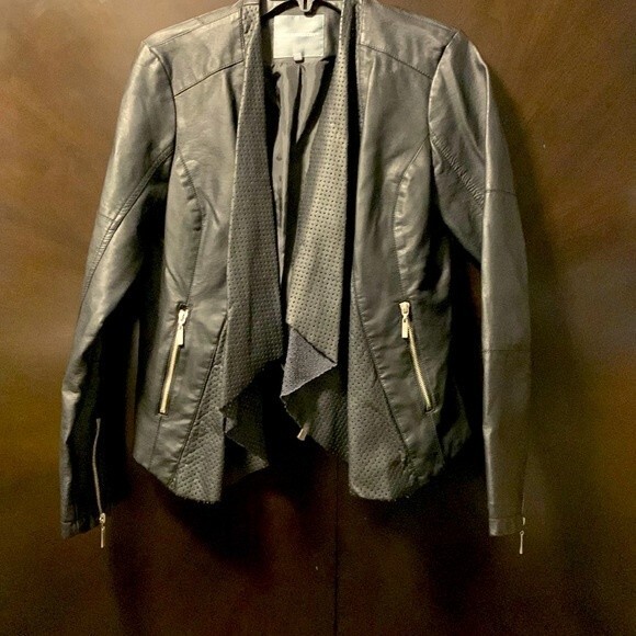 Kate‎ and Mallory faux leather jacket-size M - Picture 1 of 8